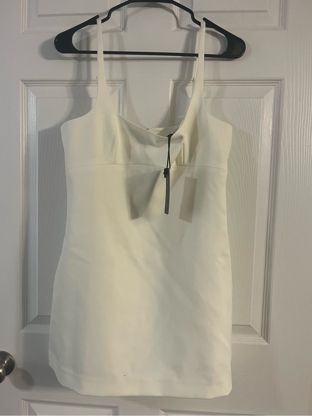 Rebecca Minkoff Cream Mini Dress with Spaghetti Straps